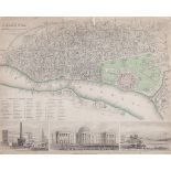 City Plans.- - A collection of engraved or lithographed plans,  including  A Plan of the City and