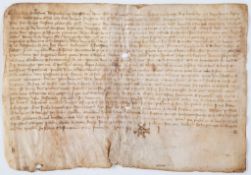 Medieval France.- - Charter of Stephan Glabern, of property in Jouvudan [   Charter of Stephan