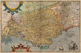 Portugal.- Ortelius (Abraham) - Provinciae Regionis Galliae Vera Exactissimaque Descriptio...,