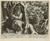 Leu -  Solitudo sive Vitae Patrum , fine engraved pictorial title and 58...   (Thomas de,  publisher