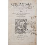 Aretius (Benedictus) - Commentarii in Quatuor Evangelistas,   second edition, blank ff. F4 and X6 at