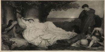 After Frederick Lord Leighton - Cymon and Iphigenia,   photgravure by Goupil  &  co., c.1885, Fine