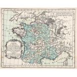 Rizzi-Zannoni (Giovanni Antonio) - [Atlas historique de la France],  32 maps only (of 58), printed