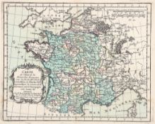 Rizzi-Zannoni (Giovanni Antonio) - [Atlas historique de la France],  32 maps only (of 58), printed