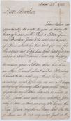 18th century Canterbury.- - Le Grand Juvenile Autograph Letter signed to his brother   Le Grand (