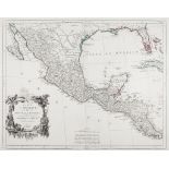 South America.- Santini (P.) - Carte du Mexique, et de la Nouvelle Espagne,  from the southern tip