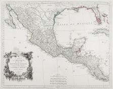 South America.- Santini (P.) - Carte du Mexique, et de la Nouvelle Espagne,  from the southern tip