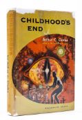 Clarke (Arthur C.) - Childhood's End,   first edition  ,   original red cloth, very slight shelf-