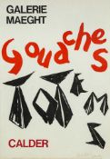 Alexander Calder (1898-1976)(after) - Gouache lithographic poster printed in colours, inscribed '