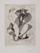 John Buckland-Wright (1897-1954) - Baigneuse et Satyre No.1 (M.46) etching with soft-ground, 1934,