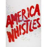 Ed Ruscha (b.1937) - American Whilstes screenprint in colours, 1975, signed and dated in pencil,