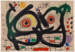Joan Miró (1893-1983) - Pl.III from Le lézard Aux Plumes D'or lithograph printed in colours, 1971,