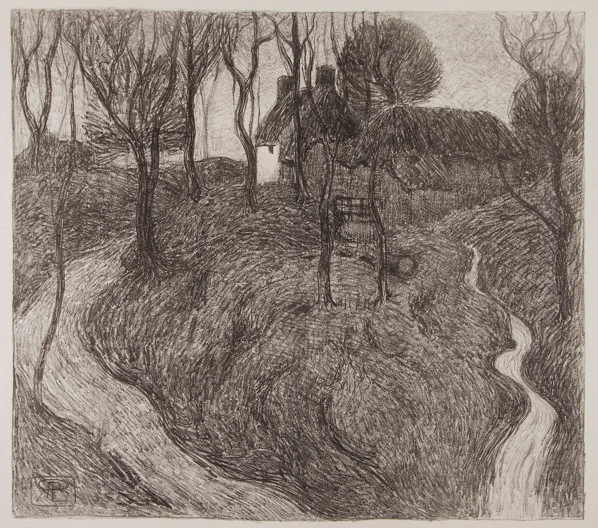 Robert Polhill Bevan (1865-1925) - Hawkridge (D.22) lithograph, c.1900, from the edition of 18, on