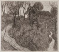 Robert Polhill Bevan (1865-1925) - Hawkridge (D.22) lithograph, c.1900, from the edition of 18, on