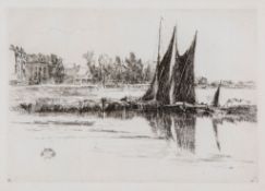 James Abbott McNeill Whistler (1834-1903) - Hurlingham (K.181) etching with drypoint, 1879, on