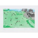 Patrick Procktor (1936-2003) - Untitled (Park Scene) aquatint printed in colours, signed and