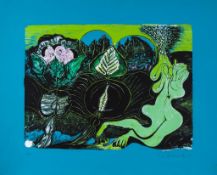 Ceri Richards (1903-1971) - Jardin Sous la Pluie screenprint in colours, 1967, signed, dated and