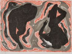 Blair Hughes-Stanton (b.1902) - Night woodcut printed in colours, 1951-75, signed and dated in