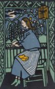Oskar Kokoschka (1886-1980) - Girl at Window (Mädchen am Fenster) lithograph printed in colours,