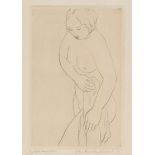 John Buckland-Wright (1897-1954) - Girl Drying No.I; Girl Drying No.II two engravings with drypoint,