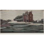 Laurence Stephen Lowry (1887-1976)(after) - Lonely House offset lithograph printed in colours,