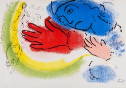 Marc Chagall (1887-1985) - L'Écuyère (M.153) lithograph printed in colours, 1956, the edition was
