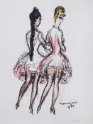 Kees van Dongen (1877-1968) - Mannequins lithograph printed in colours, 1960, signed in pencil,