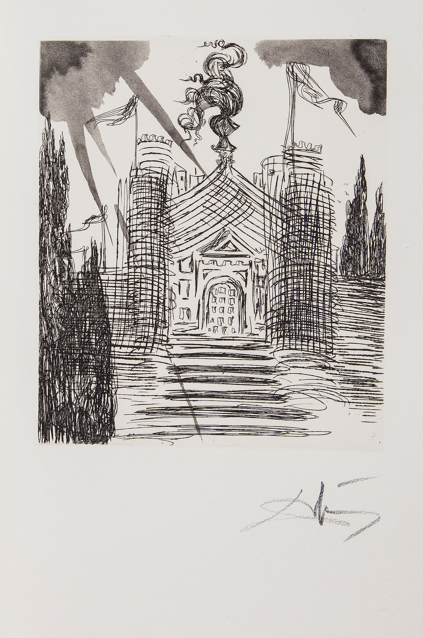 Salvador Dalí (1904-1989) - Le Chateau d'Otrante (M. ) the portfolio, 1964, comprising twelve - Image 4 of 4