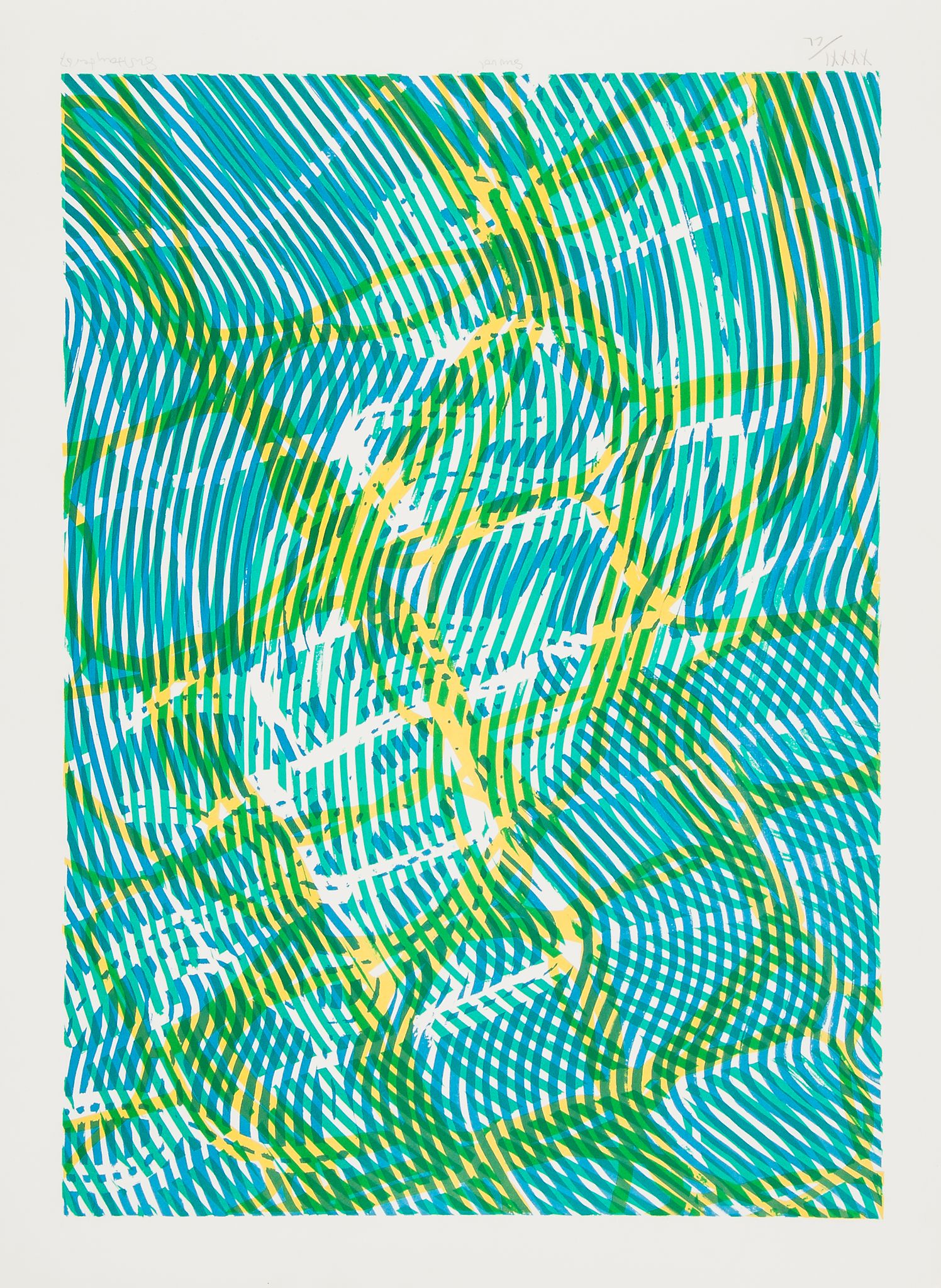 Stanley William Hayter (1901-1988) - Survol (b. ) lithograph printed in colours, 1967, signed,