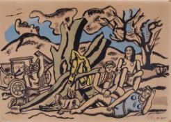 Fernand Léger (1881-1955)(after) - La Partie de Campagne lithograph printed in colours, 1951, signed