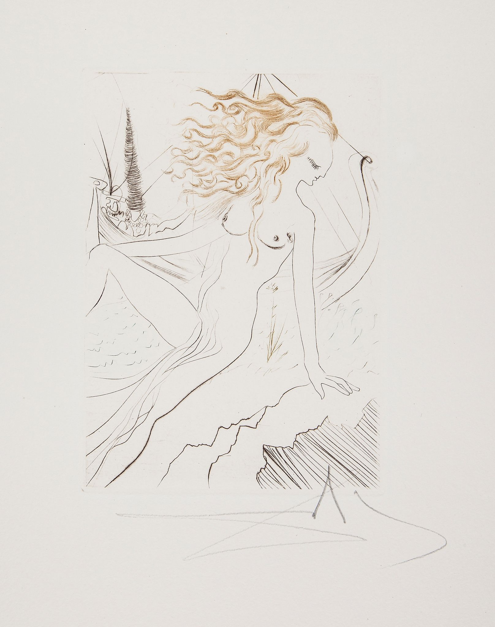 Salvador Dalí (1904-1989) - Boccaccio: Decameron (M. ) the portfolio, 1972, comprising ten drypoints - Image 2 of 3