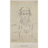 Laurence Stephen Lowry (1887-1976)(after) - Preliminary sketch for Woman With a Beard offset