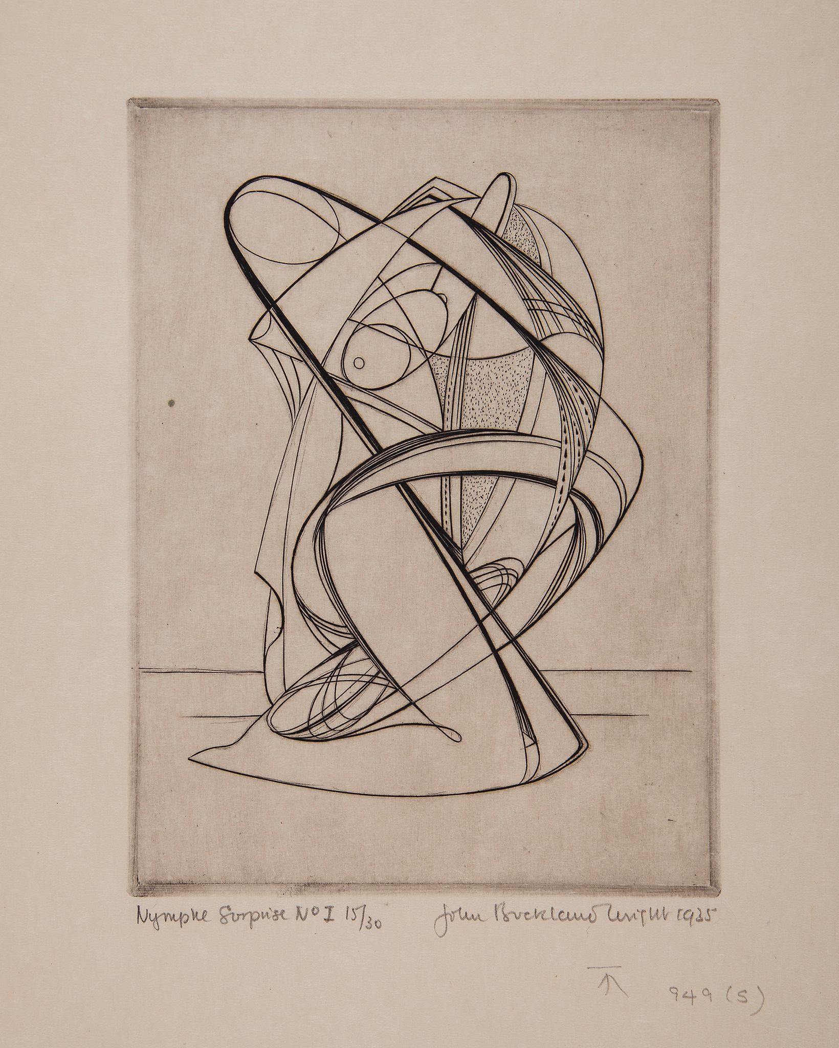 John Buckland-Wright (1897-1954) - Nymphe Surprise No. I (M.53) etching, 1935, signed, titled and