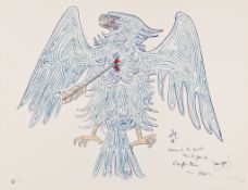 Jean Cocteau (1889-1963) - Untitled lithograph printed in colours, 1972, signed in pencil,