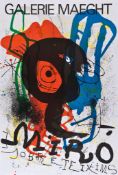 Joan Miro (1893-1983)(after) - Untitled five offset lithographs printed in colours, 1974-1977,