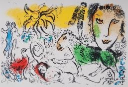 Marc Chagall (1887-1985) - Homecoming lithograph printed in colours, 1973, from the edition of