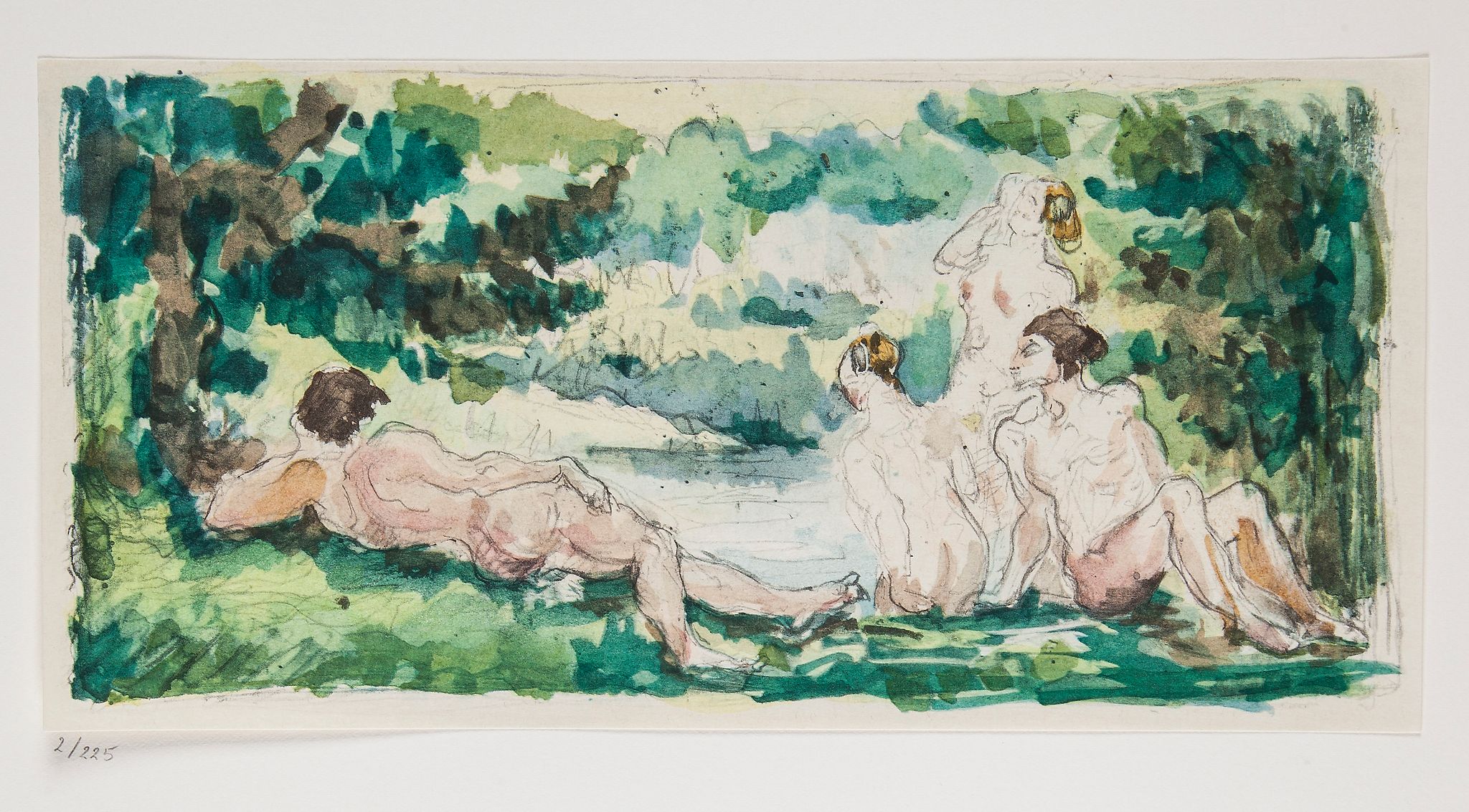 Paul Cézanne (1839-1906)(after) - Quinze Aquarelles the portfolio, 1971, comprising fifteen - Image 2 of 4