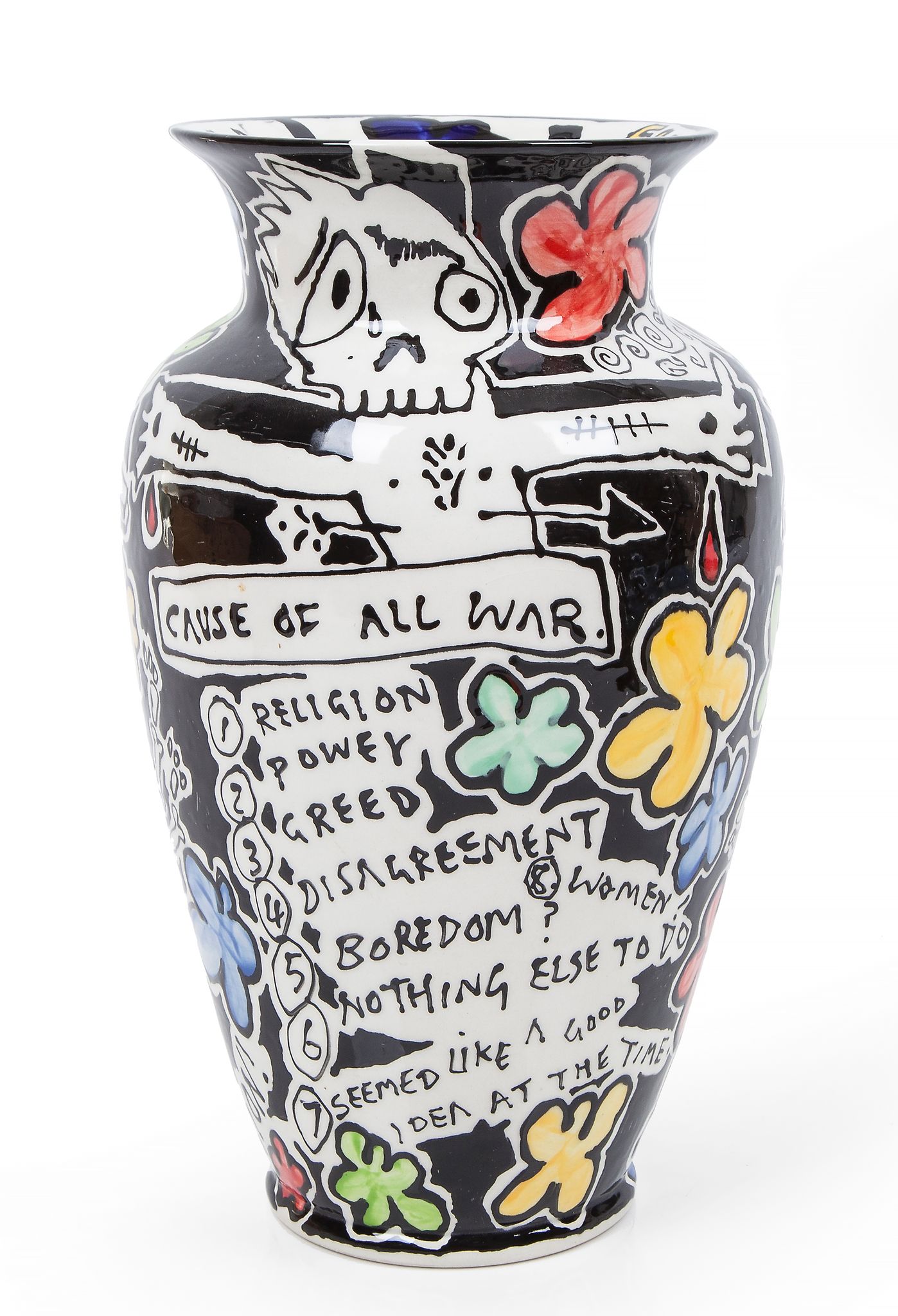 Dan Baldwin (b.1972) - Evil n Sick glazed ceramic vase, 2007, signed and dated on the base, 305 x - Image 2 of 2