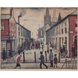 Laurence Stephen Lowry (1887-1976)(after) - Fever Van offset lithograph printed in colours, signed