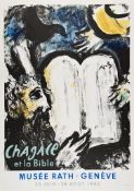 Marc Chagall (1887-1985) - Moise et les Tables de la Loi; Song of Songs two lithographic posters