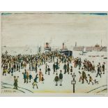 Laurence Stephen Lowry (1887-1976)(after) - Ferry Boats offset lithograph printed in colours,