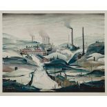 Laurence Stephen Lowry (1887-1976)(after) - Industrial Panorama offset lithograph printed in