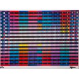 Yaacov Agam (b.1928) - Birthday Rainbow silkscreen printed in colours with plastic lenticular