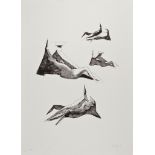 Lynn Chadwick (1914-2003) - Cloaked Figure; Reclining Figures two lithographs, 1971, each signed and