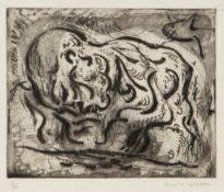 André Masson (1896-1987) - Untitled etching with aquatint, signed in pencil, numbered 4/20, on