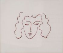 Henri Matisse (1869-1954) - From. Florilege des amours de Ronsard (See DB25) lithograph printed in