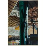 Brendan Neiland (b.1941) - Plaza; Concourse two screenprints in colours, c.1988, both signed and