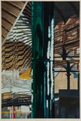 Brendan Neiland (b.1941) - Plaza; Concourse two screenprints in colours, c.1988, both signed and