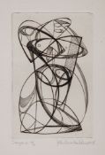 John Buckland-Wright (1897-1954) - Dionysus No.2 (M.61) etching with embossing, 1935, signed, titled