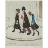 Laurence Stephen Lowry (1887-1976)(after) - The Family offset lithograph printed in colours,